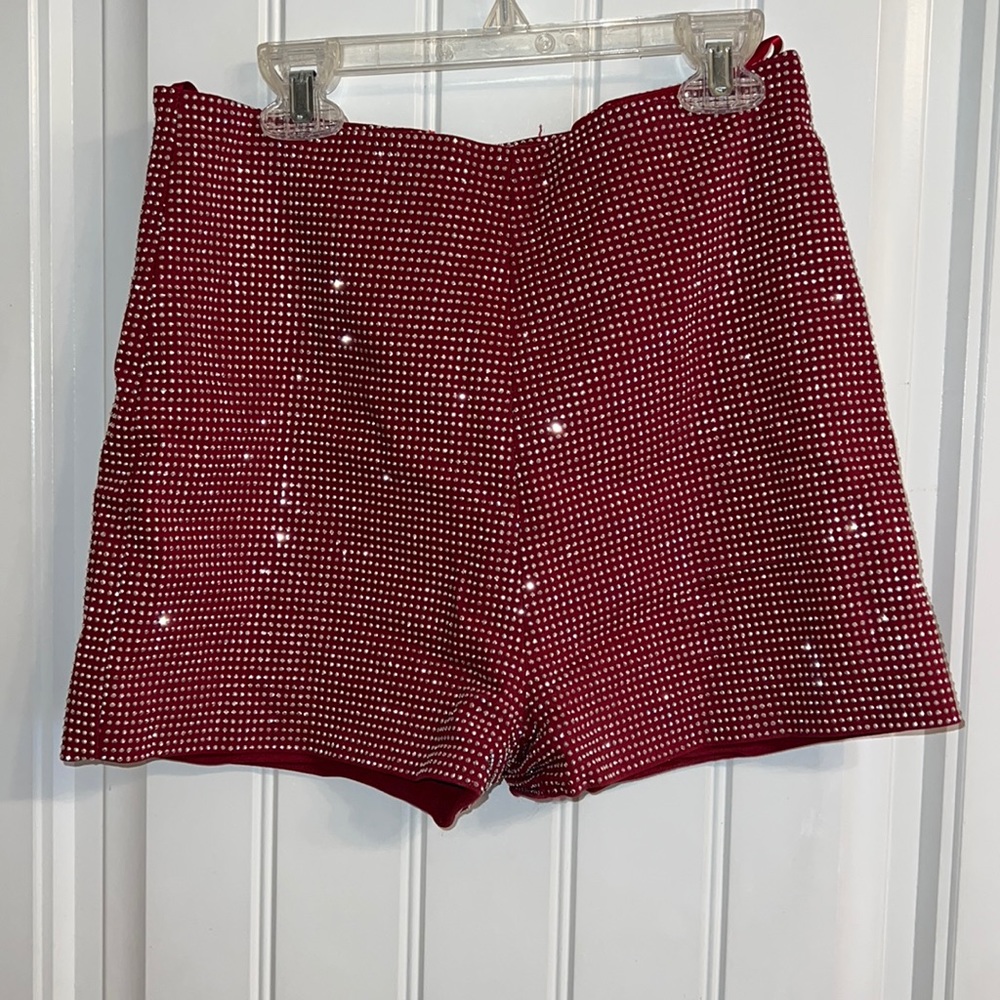 COPY - Red sequin shorts